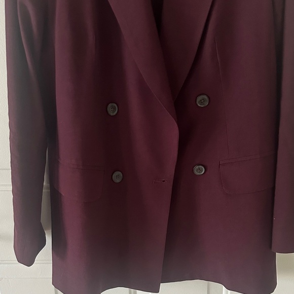 Women's Rich Burgundy Blazer - Picture 3 of 5